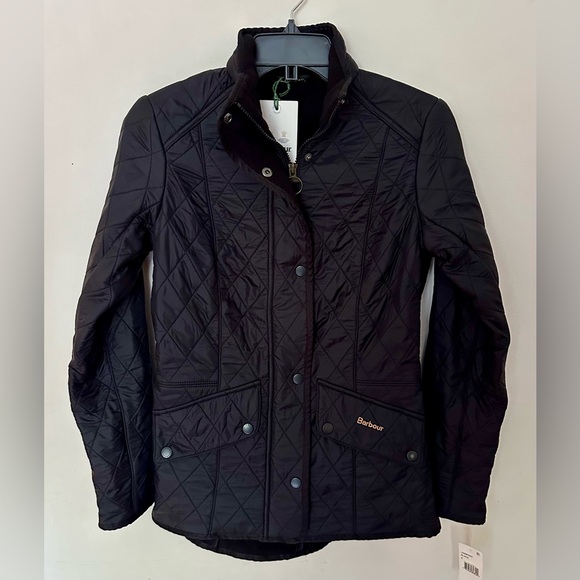 NWTs Barbour Women’s Cavalry Polarquilt Quilted Jacket. Black. 4 US (8 UK) - Picture 5 of 14